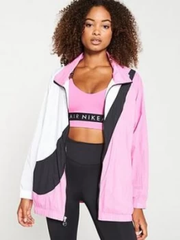 Nike NSW Swoosh Woven Jacket - Rose , Rose, Size S, Women