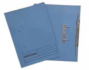 ValueX Transfer Spring File Manilla Foolscap 285gsm Blue (Pack 25)