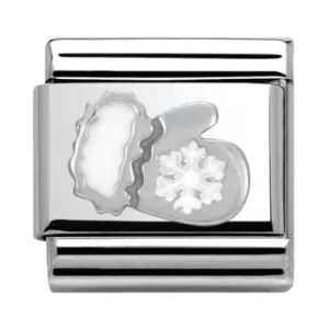 Nomination CLASSIC Silvershine Snowflake Mitten Charm 330204/03