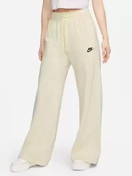 Nike Nsw Club Wide Jogger, Cream, Size S, Women