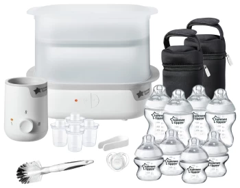 Tommee Tippee Complete Feeding Set & Baby Bottle Steriliser