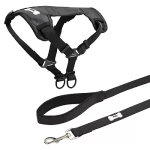 Bunty Strap N Strole Black and Middlewood Lead Black - Large