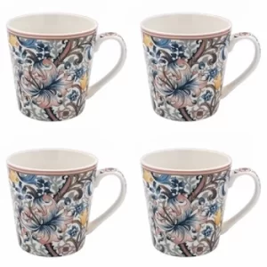 New Golden Lily Mug Set of 4