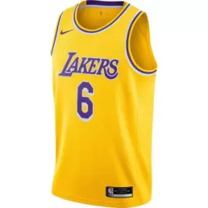 Nike Nba Los Angeles Lakers Dri-Fit Icon Swingman Jersey Lebron James, Amarillo/James Lebron, Male, Basketball Jerseys, DN2009-728