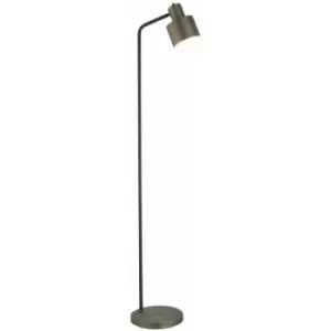 Floor Lamp Light Antique Bronze & Textured Matt Black 40W E27 Standing