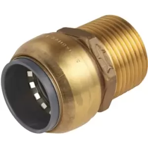 SBA15BSA Straight Adaptor 15mm x 1/2'BSPT Brass - Sealey