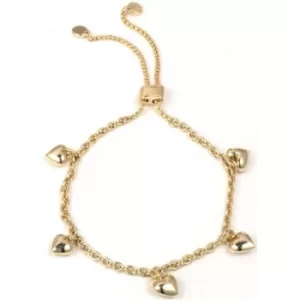 DKNY Jewellery Gold Coloured Heart Slider Bracelet