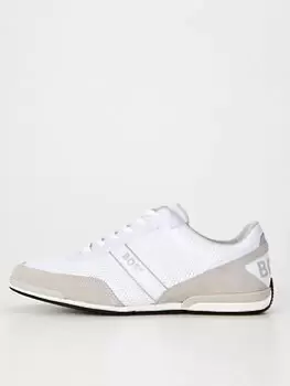 BOSS Saturn_lowp Trainer, White, Size 41, Men