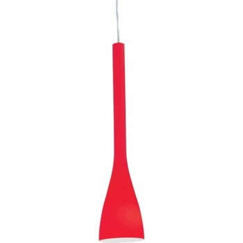 Ideal Lux Lighting - Ideal Lux Flut - 1 Light Small Ceiling Pendant Red, E14