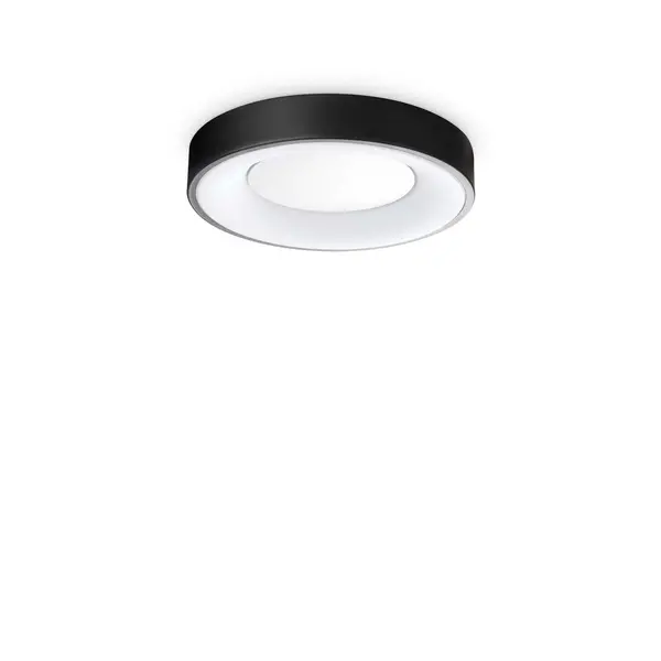 Planet Integrated LED Semi Flush Light Black 1550Lm 3000K