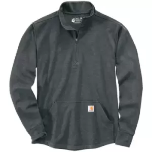 Carhartt Mens Half Zip Thermal Long Sleeve T Shirt S - Chest 34-36' (86-91cm)