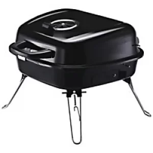 Outsunny BBQ Grill 846-061 Iron, Porcelain Silver Grey