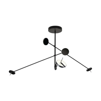 Leds-c4 Grok Lighting - Grok Invisible - LED Ceiling Pendant Matt Black 2295lm 3000K