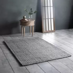 Gallery Direct Arizona Jute Textured Rug in Silver/Grey