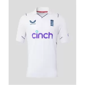 Castore England Cricket Test Shirt 2023 Adults - White