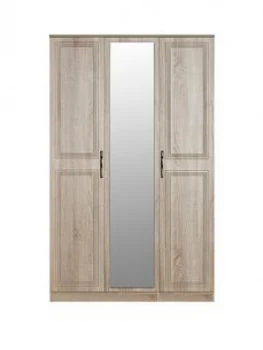 Swift Winchester Part Assembled 3 Door Mirrored Wardrobe