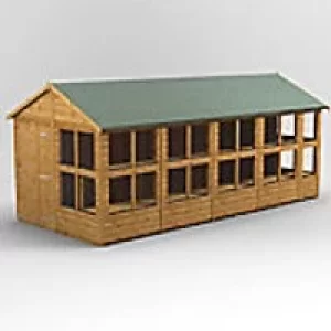 Power Garden Shed 188PAPS Golden Brown 18x8