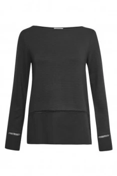 Great Plains Ottilie Ottoman Jersey Top Black