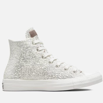 Converse Womens Chuck Taylor All Star Wabi Sabi Hi-Top Trainers - Vintage White/Silver - UK 8