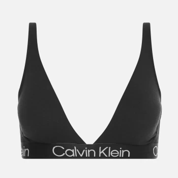 Calvin Klein Womens Modern Structure Triangle Bra - Black - XS