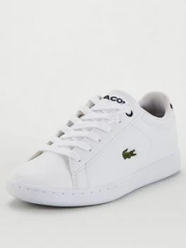 Lacoste Carnaby Evo 120 Lace Up Trainers - White/Navy