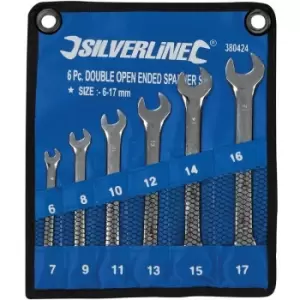 Open-Ended Spanner Set 6pce - 6 - 17mm - Silverline