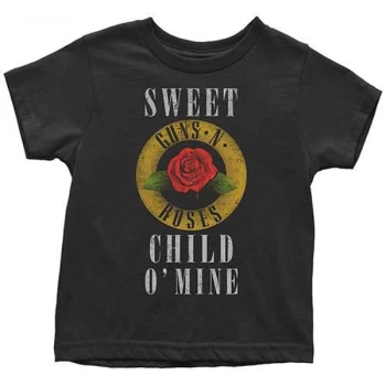 Guns N' Roses - Child O' Mine Rose Kids 2 Years T-Shirt - Black