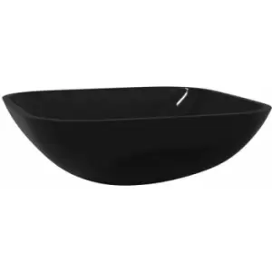 Vidaxl - Basin Glass 42x42x14cm Black Black