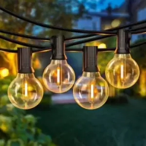 G40 LED Outdoor Garden String Lights 12M 25PCS LED Bulbs Included, IP44