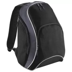 Bagbase Teamwear Backpack / Rucksack (21 Litres) (One Size) (Black/Grey/White)