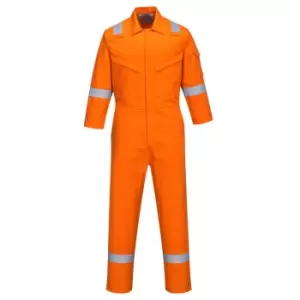 Biz Flame Ladies Plus Anti Static Flame Resistant Overall Orange L