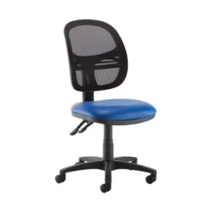 Dams MTO Jota Mesh Medium Back Operators Chair with No Arms - Nero Black Vinyl