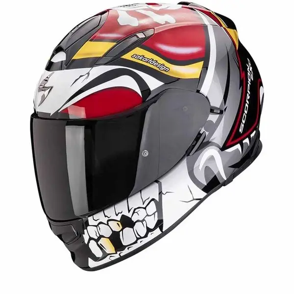 Scorpion EXO-491 Pirate Red Full Face Helmet XL