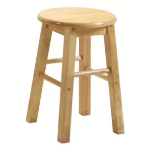 Heartlands Furniture 46cm Natural Wood Bar Stool Pair