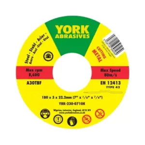 180X3X22.23MM A30TBF DPC Reinforced Cutting Discs - Type 42