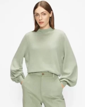 Balloon Sleeve Cashmere Jumper