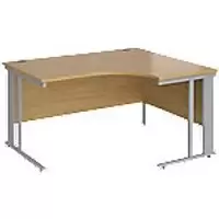 Dams International Right Hand Ergonomic Desk MCM14ERSO 1,400 x 1,200 x 725 mm