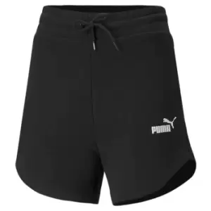 Puma Fleece Jogger Shorts Womens - Black