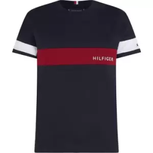 Tommy Hilfiger Colorblock Placement Tee - Blue