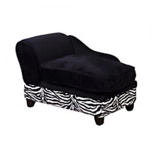 PawHut Pet Sofa Black, White 340 mm x 570 mm x 360 mm