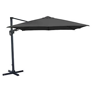 Charles Bentley Premium Cantilever Parasol Grey 3.5m