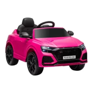 Homcom Audi RS Q8 Ride On Electric Car 6V, Pink