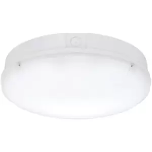 Gloss White IP65 Bulkhead Light - 18W CCT SMD LED Module - Step Dimming Fitting