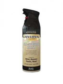 Rust-Oleum Universal Metal And All Surface Paint - Gloss Black400Ml