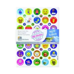 Fun Stickers 885 Motivational Stickers A5 (Pack of 15) Mars 1919