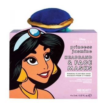 Mad Beauty Disney Princess Jasmine Face Mask & Headband Set