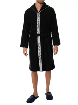 Towelling Active Hooded Bathrobe