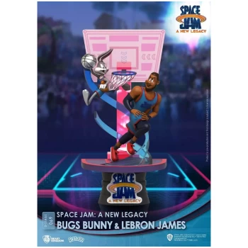 Beast Kingdom Space Jam: A New Legacy D-Stage Diorama - Bugs Bunny & LeBron James