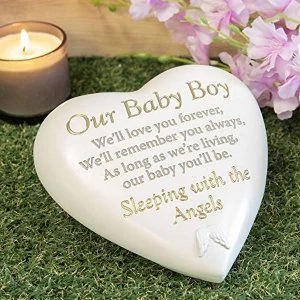 Thought Of You Graveside Heart Memorial - Our Baby Boy