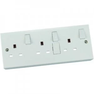 Wickes Single to Triple Socket Convertor Kit - White